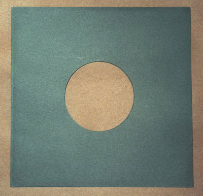 10 inch antique green paper inner sleeve