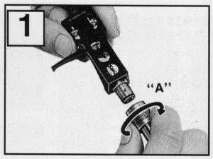 attaching the H-4 headshell to the tonearm